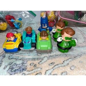 little people superhero with cars